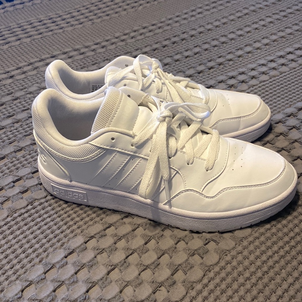 Adidas White Leather Sneakers